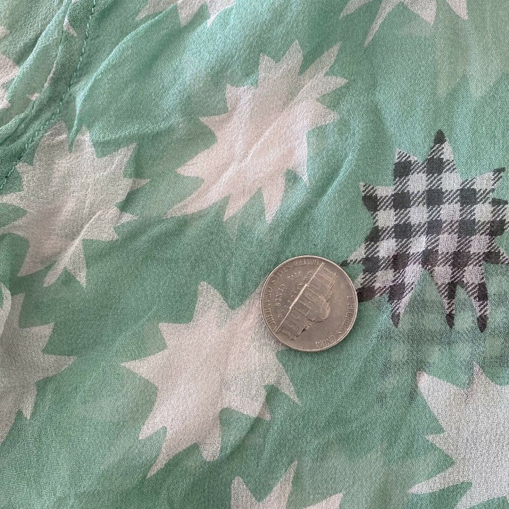 Equipment Femme Sheer Silk Print Collar Top Blouse - Picture 12 of 12